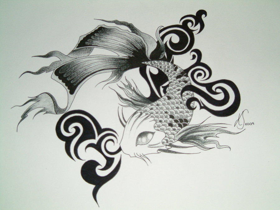 100 Desenhos De Carpas Koi Carp Tattoo Design By Kayleigh1987 900x676px