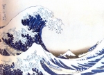 Japão - Artista: Katsushika Hokusai (1760/1849) - A grande onda de Kanagawa - Periodo Edo - séc XIX