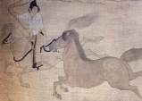 Japão - Periodo Kamakura - séc XX - Cavaleiro a galope