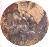 China - Periodo Ming séc XIIV - Fresco Policromia